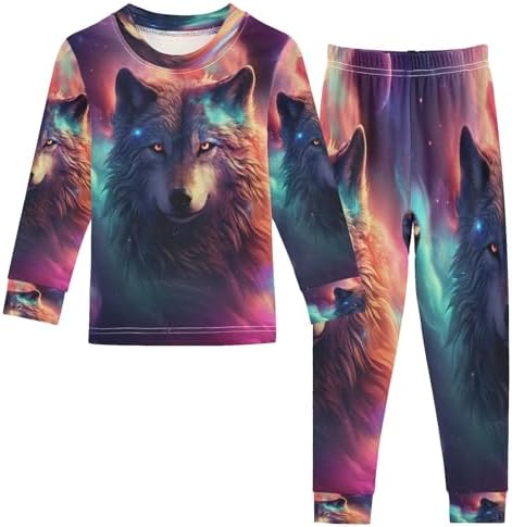 senya Magic Wolf Pajamas Set Long Sleeve Soft Cotton Sleepwear 2